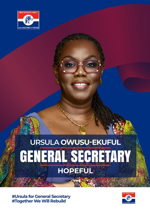 Ursula Owusu-Ekuful, Former Communications and Digitalization Minister.